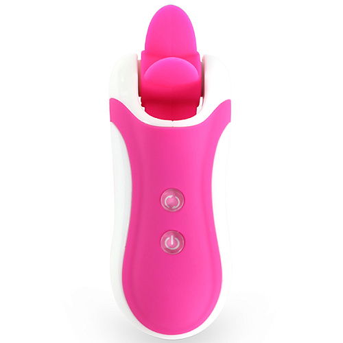 Подвижный вибростимулятор клитора с насадками FeelzToys Clitella, розовый