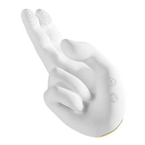 Вибратор для точки G&nbsp;в&nbsp;форме ладони Secwell Golden Hand G-Spot