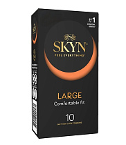 Гипоаллергенные презервативы увеличенного размера Skyn Large, 10 шт