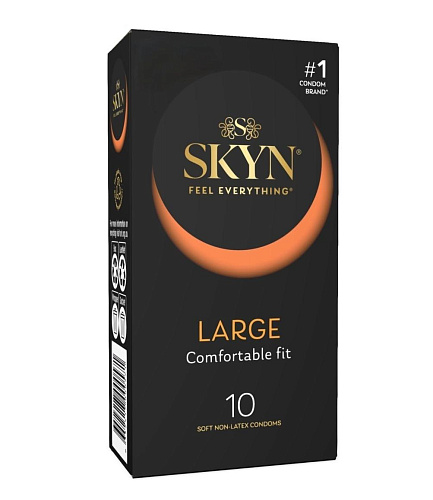 Гипоаллергенные презервативы увеличенного размера Skyn Large, 10&nbsp;шт