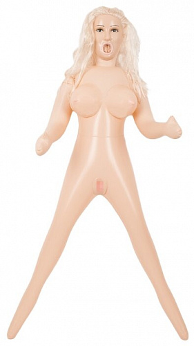 Надувная секс-кукла с 3D головой и вибрацией Cum Swallowing