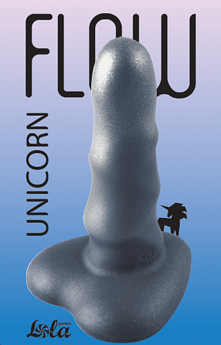 Нереалистичный мини-дилдо Unicorn Max, серый
