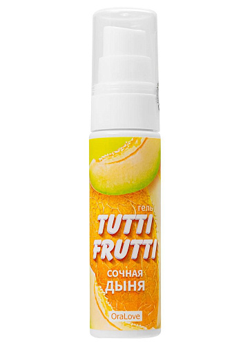 Оральный лубрикант Tutti-Frutti Сочная дыня, 30 г