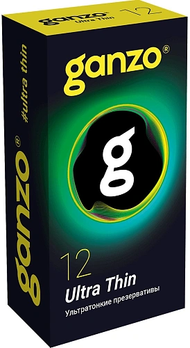 Ультратонкие презервативы Ganzo Ultra Thin, 12&nbsp;шт
