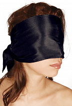 Широкая повязка-шарф на глаза черная