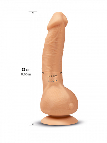 Вибратор-реалистик с присоской Gvibe Greal, телесный, 22 см