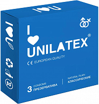 Классические презервативы Unilatex Natural Plain (3 шт)