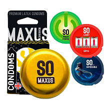 Рельефные презервативы Maxus SO Special, 3 шт