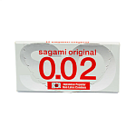Ультратонкие полиуретановые презервативы Sagami Original 0.02, 2 шт