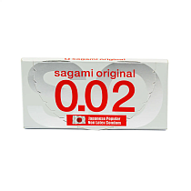 Ультратонкие полиуретановые презервативы Sagami Original 0,02 2 шт