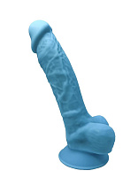 Реалистичный фаллоимитатор на присоске Adrien Lastic SileXD Model 1, голубой