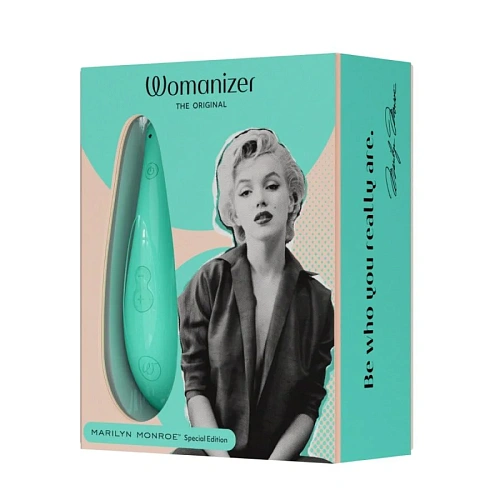 Вакуумный клиторальный стимулятор Womanizer Classic 2 Marilyn Monroe, мятный