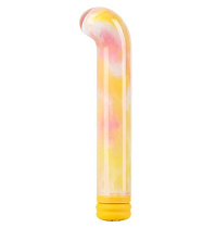 Стеклянный мини-вибратор BeYourLover Magic Cane, желтый