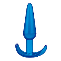 Маленькая анальная пробка для ношения Blue Line Slim Tapered Butt Plug, диам. 2.8 см