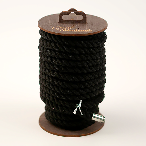Хлопковая веревка Crazy Handmade, 10 метров, черная