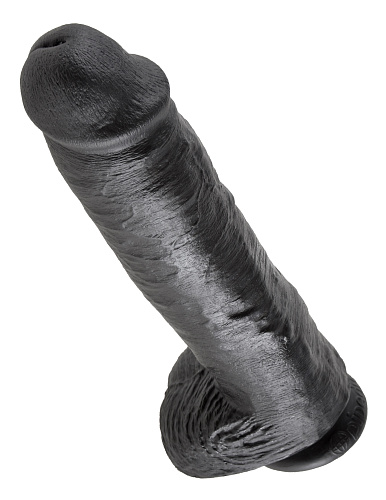 Фаллоимитатор-гигант на присоске Pipedream King Cock with Balls 11, 29 см, черный