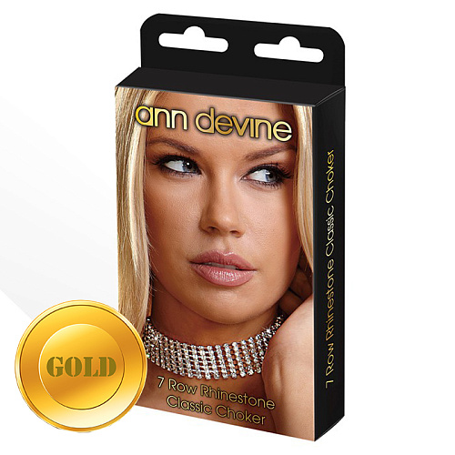 Чокер из кристаллов Ann Devine, золотой