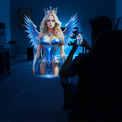 Интерактивный мастурбатор Winged Goddess Eloa вибрация, вакуум и&nbsp;поступательное движение