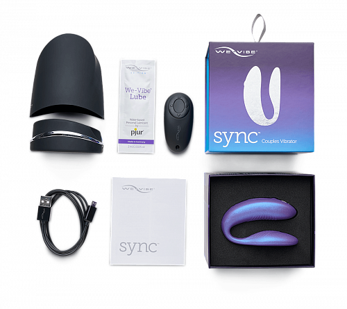 Фиолетовый We-Vibe Вибратор для пар из силикона Sync