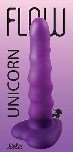 Нереалистичный дилдо Unicorn, фиолетовый