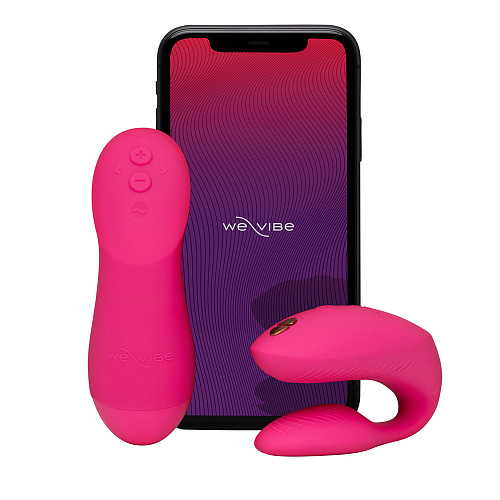 Вибратор для пар на&nbsp;ДУ&nbsp;We-Vibe Chorus Pro, розовый