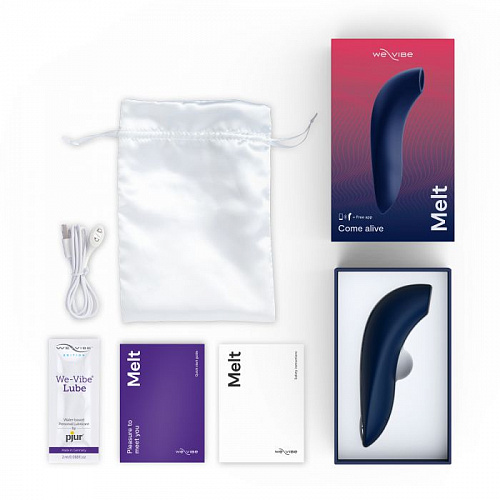 Стимулятор с ДУ We-Vibe Melt, темно-синий