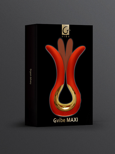 Унисекс вибратор Gvibe Maxi, красный