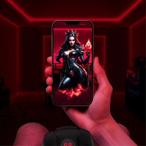 Интерактивный мастурбатор Shadow Sinner Raven вибрация, вакуум и&nbsp;подсветка