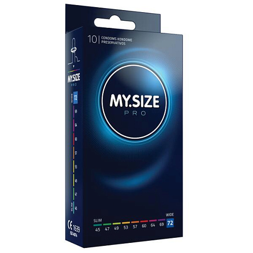 Презервативы увеличенного размера MY.SIZE PRO 72*223, 10 шт