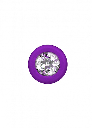 Анальная цепочка с кристаллом Lola Toys Emotions Chummy, фиолетовая