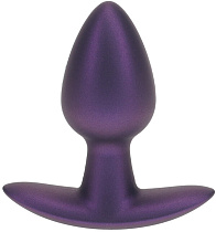 Силиконовая анальная пробка Shots, S, фиолетовая