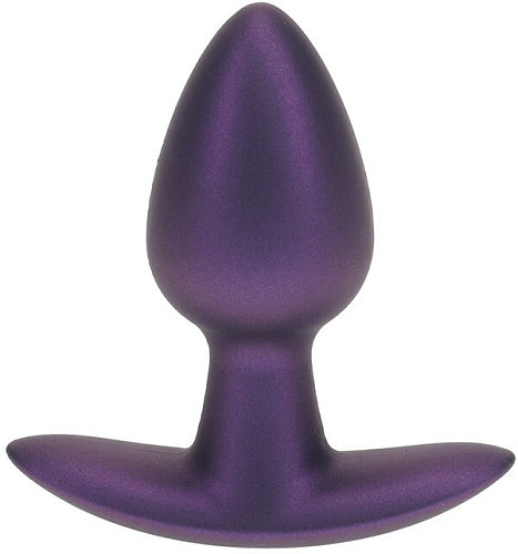 Силиконовая анальная пробка Shots, S, фиолетовая