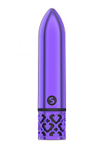 Вибро-пуля для клитора Royal Gems Glamour, фиолетовая