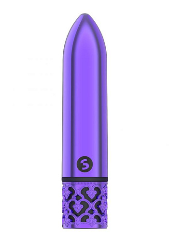 Вибро-пуля для клитора Royal Gems Glamour, фиолетовая