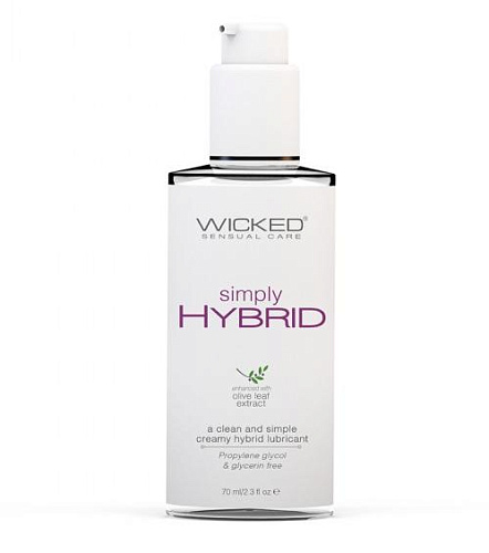 Увлажняющий водно-силиконовый вагинальный лубрикант Wicked Simply HYBRID, 70 мл