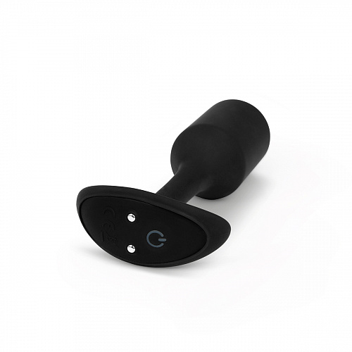 Анальная пробка для ношения с вибрацией b-Vibe Vibrating Snug Plug 2, черная
