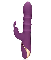 Вибратор-кролик с подвижными кольцами Orchidee