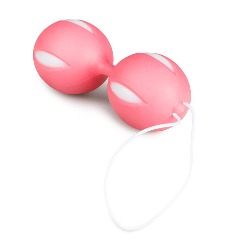 Вагинальные шарики со смещенным центром тяжести Easy Toys Wiggle Duo Kegel Ball, розовые