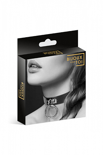 Чокер Bijoux Pour Toi с декоративным кольцом, черный