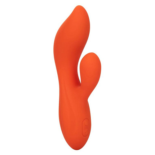 Вибратор-кролик CalExotics Stella Dual Teaser, оранжевый