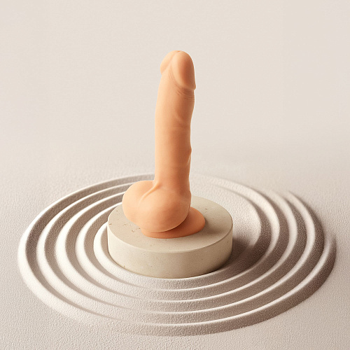 Дилдо с&nbsp;вибрацией и&nbsp;вращением Strap-on-me Rotating & Vibrating Realistic Dildo L, ванильный