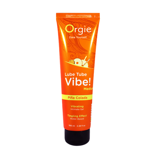 Лубрикант с эффектом вибрации Orgie Lube Tube Vibe Medium Пина Колада, 100 мл