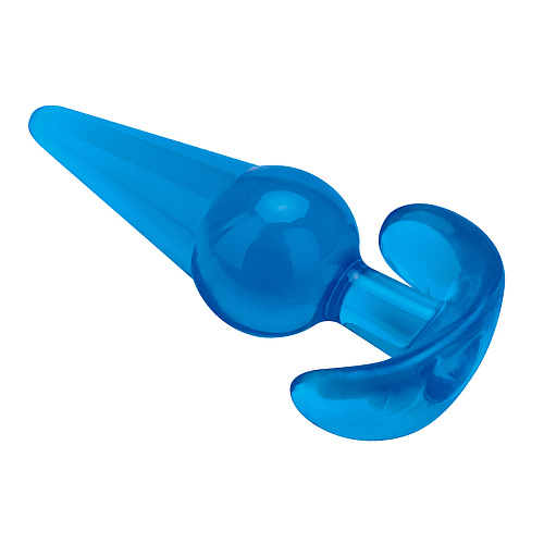 Анальная пробка для ношения Blue Line Medium Tapered Butt Plug, диам. 3.8 см