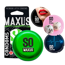 Презервативы Maxus SO Mixed, 3 шт, микс из разных презервативов