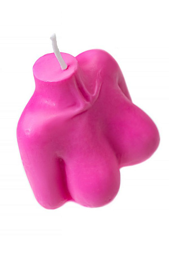 Интерьерная свеча Pecado BDSM Женский силуэт, розовая