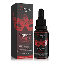 Съедобный стимулирующий клиторальный гель Orgie Orgasm Drops Kissable, 30 мл