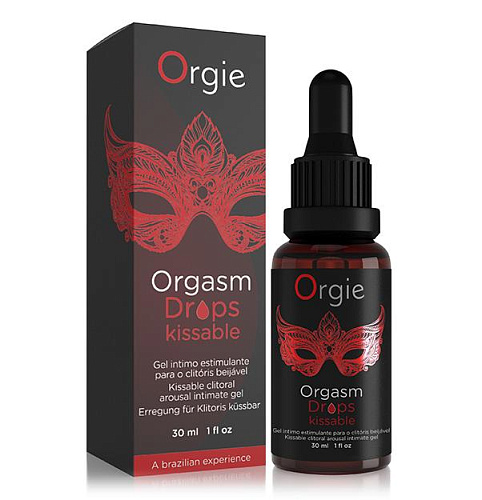 Съедобный стимулирующий клиторальный гель Orgie Orgasm Drops Kissable, 30&nbsp;мл