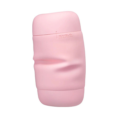 Мастурбатор Tenga Puffy Strawberry Pink, рельеф в виде шариков и выступов
