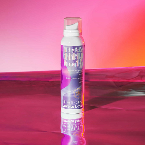 Хрустящая массажная пенка Love to Love Tickle My Body Маракуйя, 150 мл