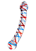 Двусторонний стеклянный дилдо Sexus Glass